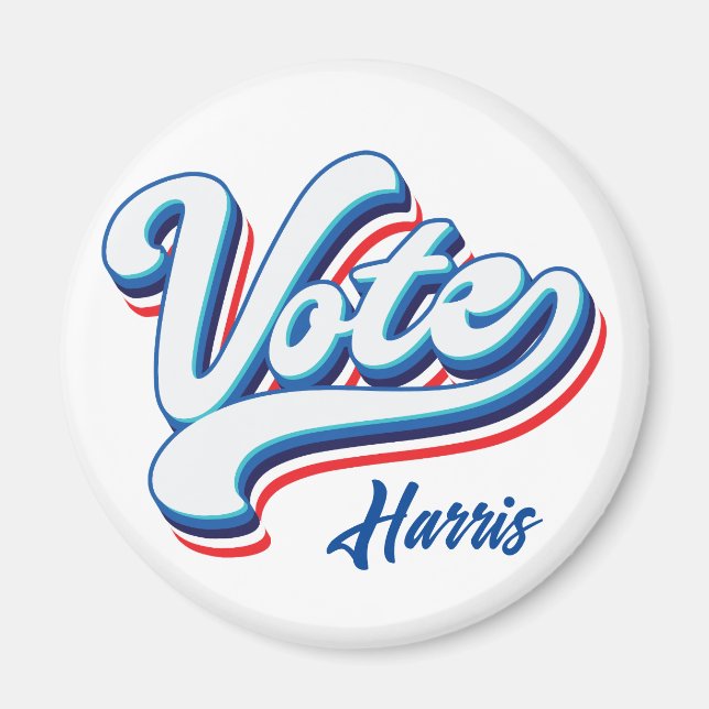 Aimant Typographie des élections (Devant)