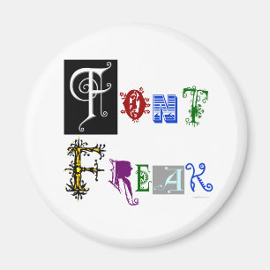 Aimant Typographie Font Freak