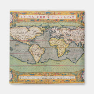 Aimant Typus Orbis Terrarum, carte du monde