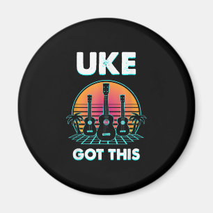 Aimant Uke A Obtenu Ce Drôle Ukulele Player Guitare Music