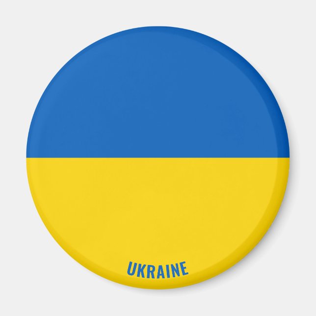 Aimant Ukraine Drapeau de charme patriotique (Devant)