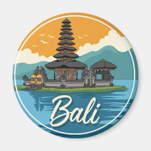 Aimant Ulun Danu Bali Indonésie Résumé Voyage