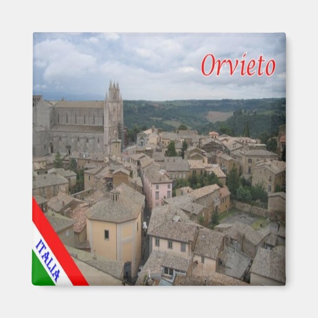 Aimant UMB018 ORVIETO, Ombrie, Italie, Frigo (Devant)