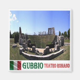 Aimant UMB038 GUBBIO, THÉÂTRE ROMAIN, Italie, Frigo