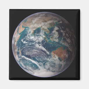 Aimant Un à pleine vue de la terre montrant des données