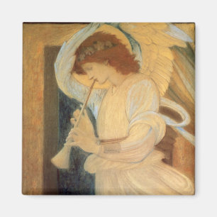 Aimant Un ange joue à Flageolet par Burne Jones