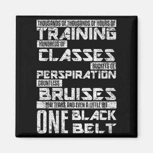 Aimant Un art martial de ceinture noire Jiu Jitsu Karaté