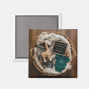 Aimant Un boho vintage faire-part de grossesse