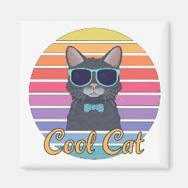 Aimant Un chat Cool