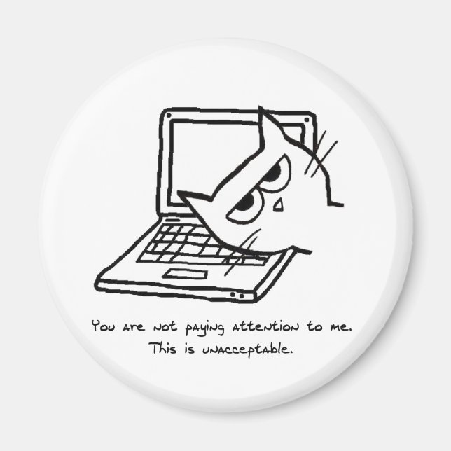 Aimant Un Chat En Colère Demande De L'Attention - Drôle A (Devant)