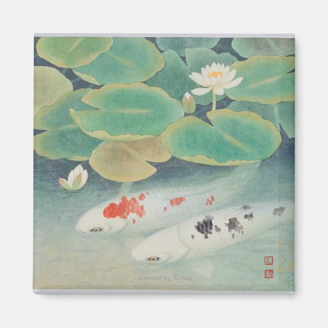 Aimant Un couple sous Lotus (Devant)