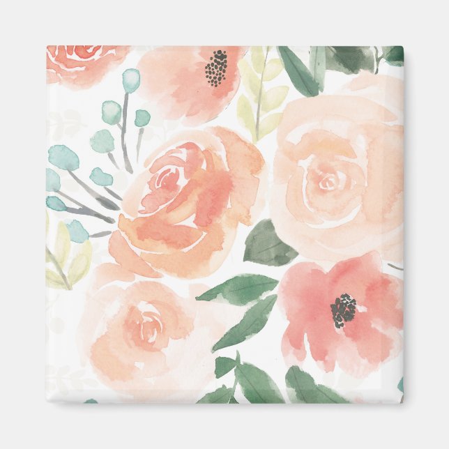 Aimant Un délice florissant | Pastel Peach (Devant)