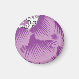 Aimant Un design textile dynamique avec violet et turq