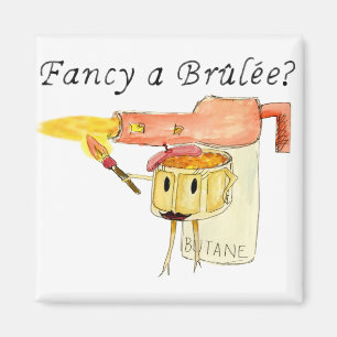 Aimant Un Dessert Bruyant et Quirky Drôle Cartoon Art