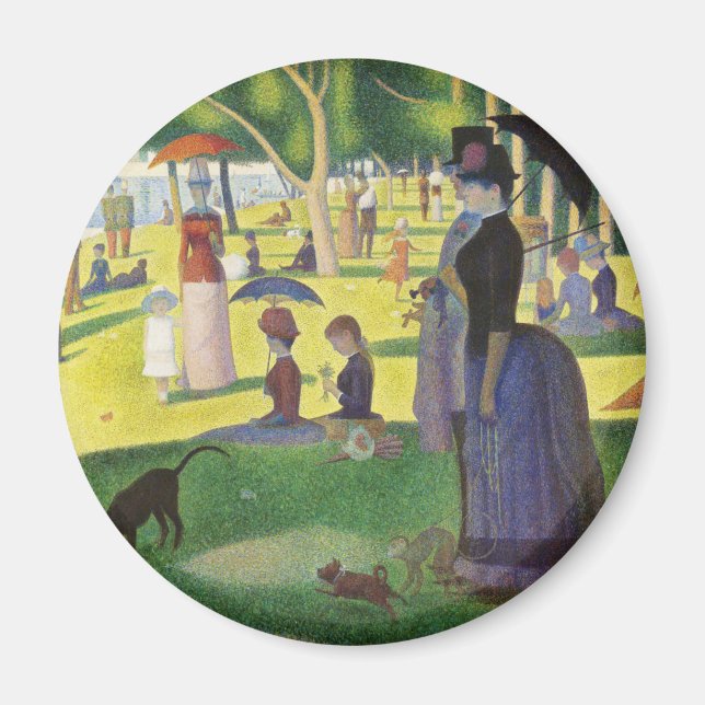 Aimant Un dimanche à La Grande Jatte par Georges Seurat (Devant)