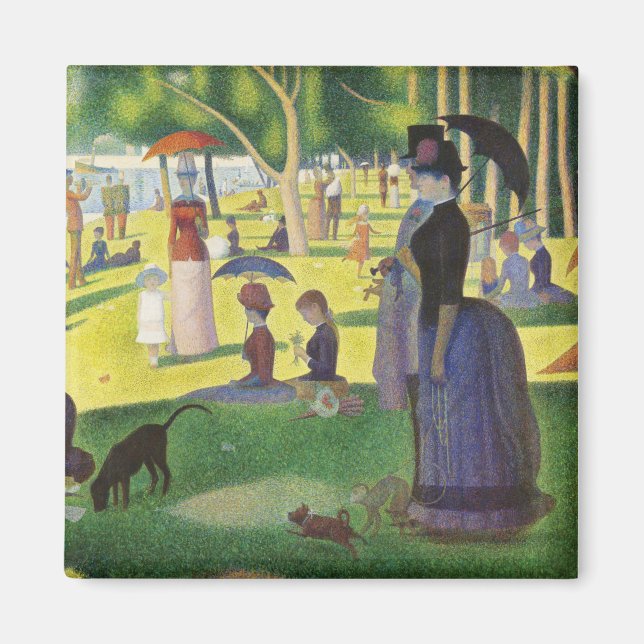 Aimant Un dimanche à La Grande Jatte par Georges Seurat (Devant)