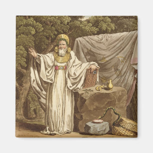 Aimant Un druide de voûte dans son habitude juridique,