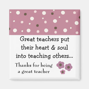 Aimant Un grand enseignant dit :