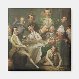 Aimant Un groupe de caricature, c.1776 (huile sur la