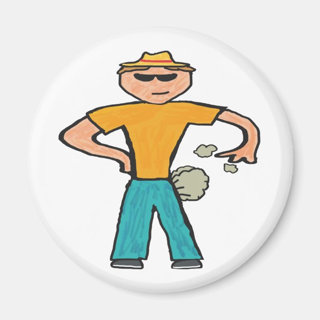 Aimant Un homme à la farine (Devant)