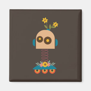 Aimant Un joli robot design pour enfants