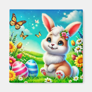 Aimant Un lapin heureux