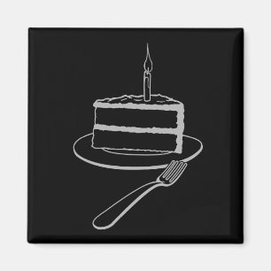 Aimant Un magnifique morceau de gâteau Conception, Annive