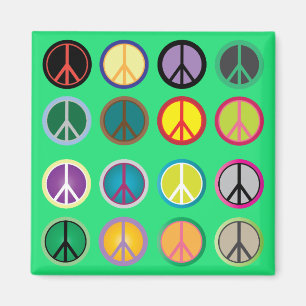 Aimant Un motif haut en couleur des années 60