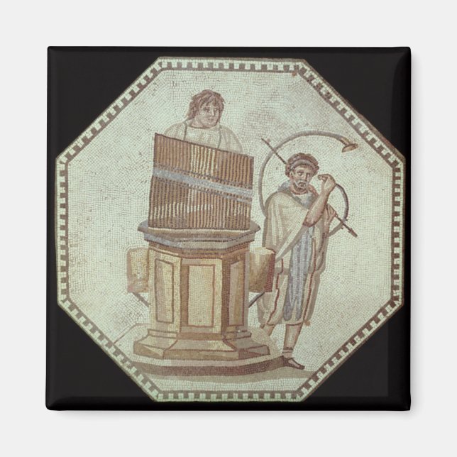 Aimant Un organiste et un corne de jeu (Devant)