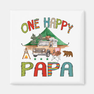 Aimant Un Papa campeur heureux garçon 1er anniversaire Ca