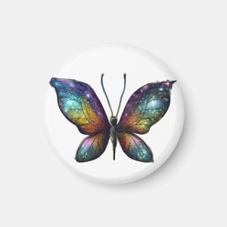 Aimant Un papillon coloré aux ailes semblables à une gala