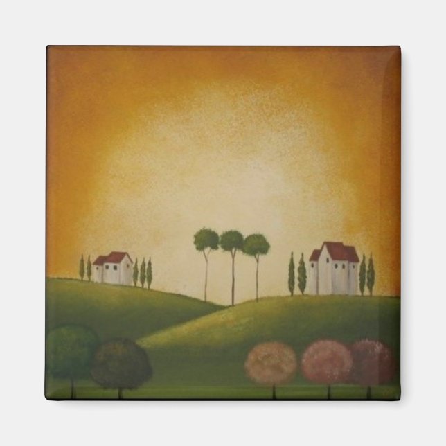 Aimant Un paysage en Toscane (Devant)