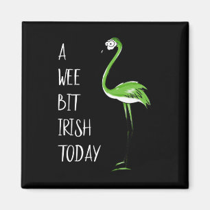 Aimant Un peu irlandais aujourd'hui Flamingo St Patricks
