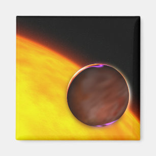 Aimant Un plan rapproché d'une planète extrasolar