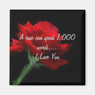 Aimant Un Rose peut parler 1000 mots