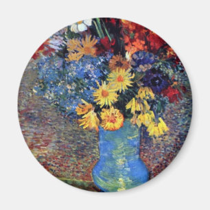 Aimant Un vase toujours avec des marguerites et des