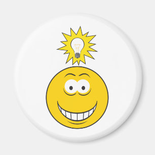Aimant Un visage d'idée brillant