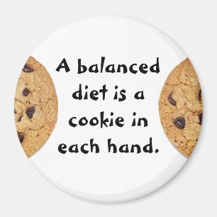 Aimant Une alimentation équilibrée est un biscuit dans