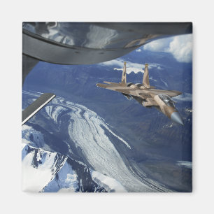 Aimant Une Armée de l'Air d'USA F-15C Eagle se plaçant