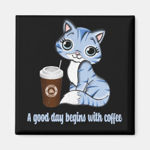 Aimant Une Bonne Journée Commence Avec Du Café Cadeau