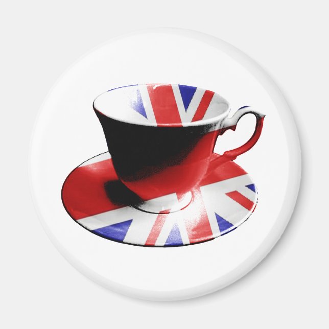 Aimant Une bonne tasse de thé anglais (Devant)
