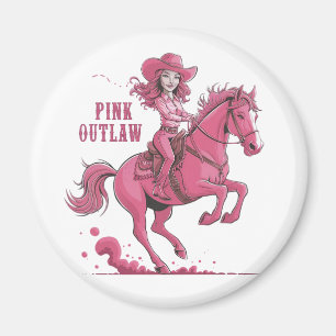 Aimant Une cowgirl confiante à cheval
