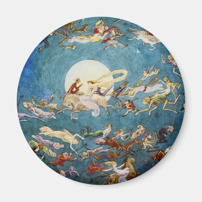 Aimant Une danse autour de l'aimant de la lune (Devant)