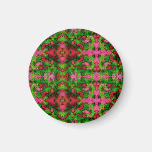 Aimant Une étude en rose et vert