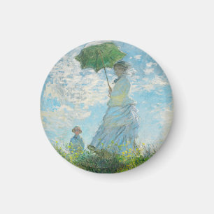 Aimant Une femme avec un parasol Claude Monet