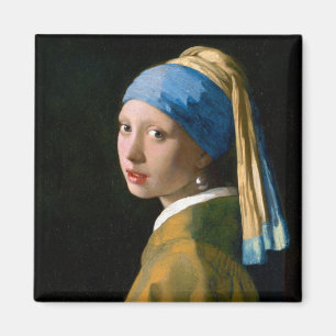 Aimant Une fille à la perle, Johannes Vermeer, 1665
