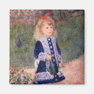 Aimant Une fille avec une canne d'arrosage par Pierre Ren