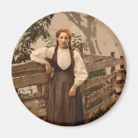 Une fille de Voss, Hardanger Fjord, Norvège