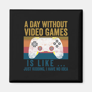 Aimant Une Journée Sans Jeux Vidéo Jeu Drôle Joueur Vidéo