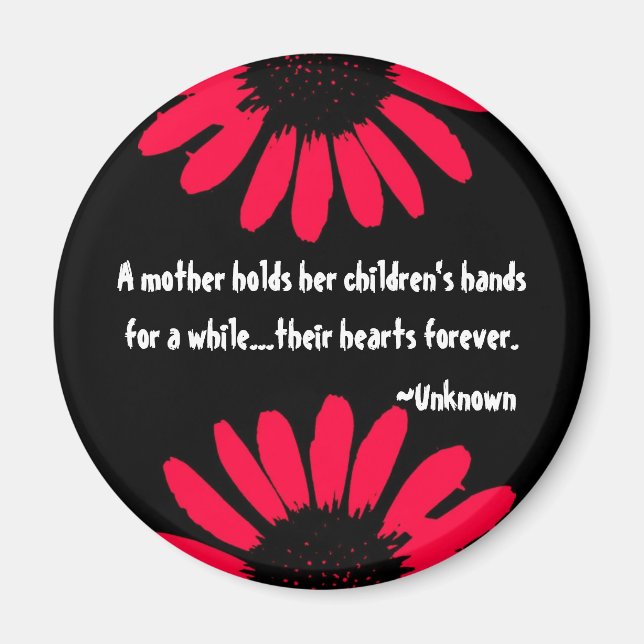 Aimant "Une mère..." (Devant)